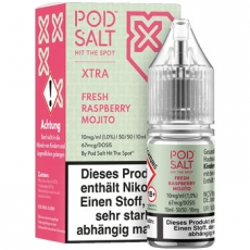 POD SALT X Fresh Raspberry Mojito (10ml/10mg Nikotinsalz) Liquid